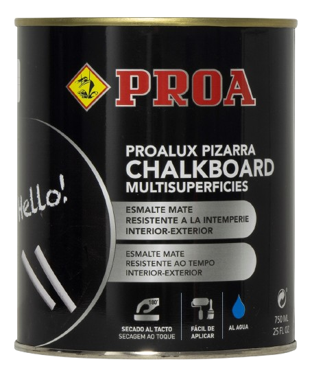 Pizarras esmalte agua