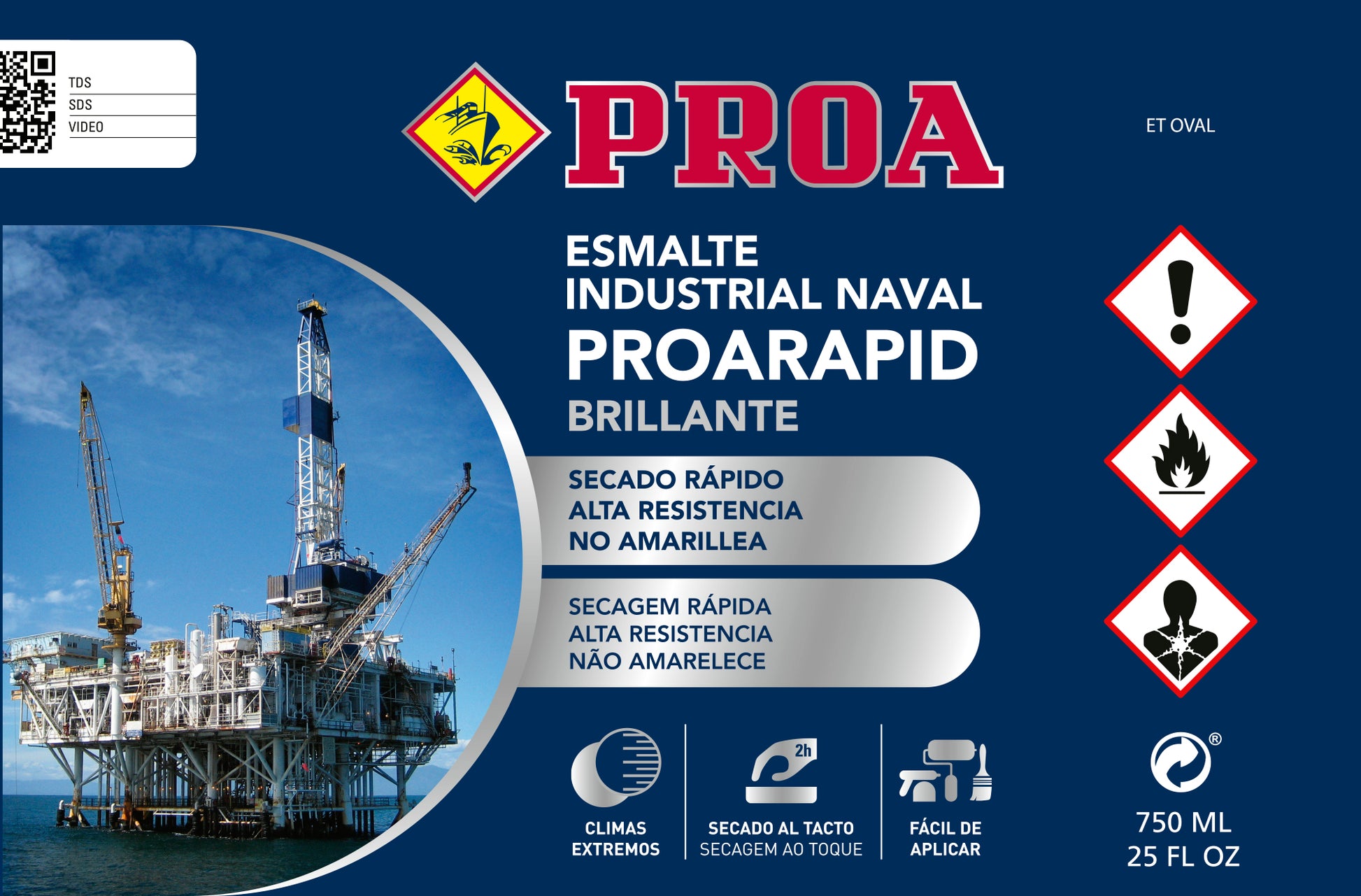 Proarapid Esmalte Industrial Naval