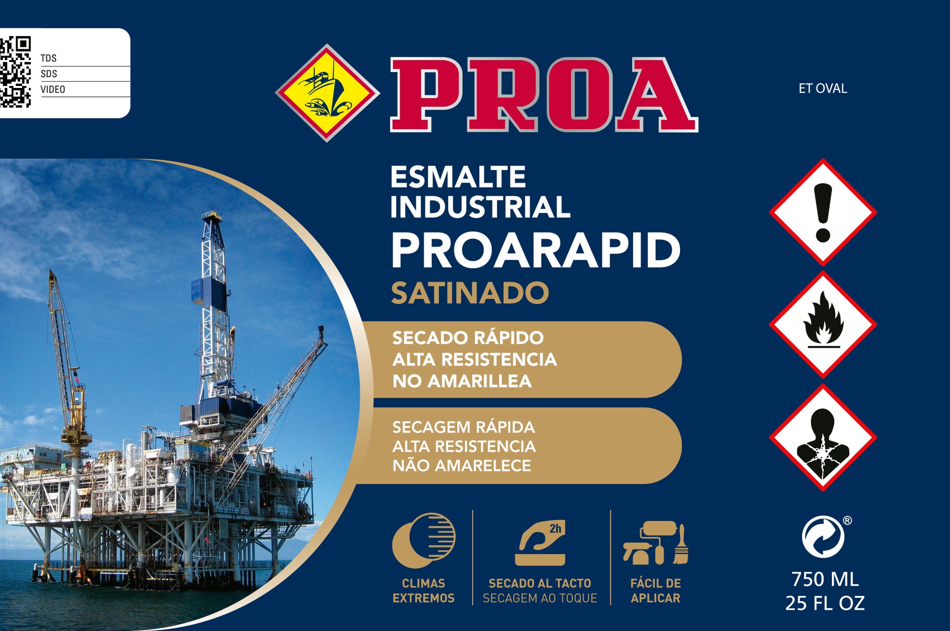 Proarapid Esmalte Industrial Naval